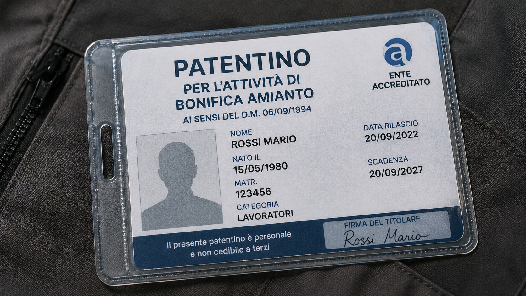 Patentino bonifica amianto