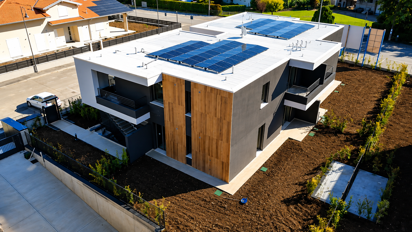 Impianto fotovoltaico su tetto residenziale