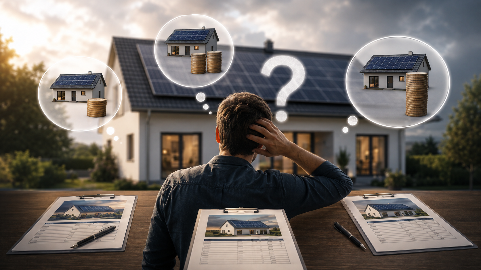 Preventivo fotovoltaico, cliente confuso davanti ai documenti